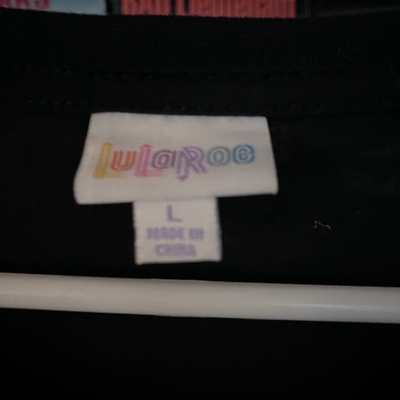 Rare Lularoe RIP deathrock goth minidress or long tee large and flowy - Picture 2 of 4